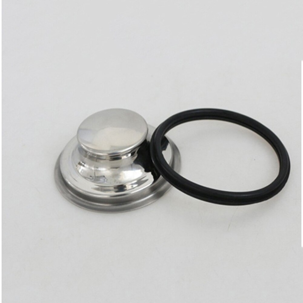 1pc Waste Disposer Plug Stainless Steel Durable Premium Water Sealing Cover Accessories Sink Plug Replacement: Default Title