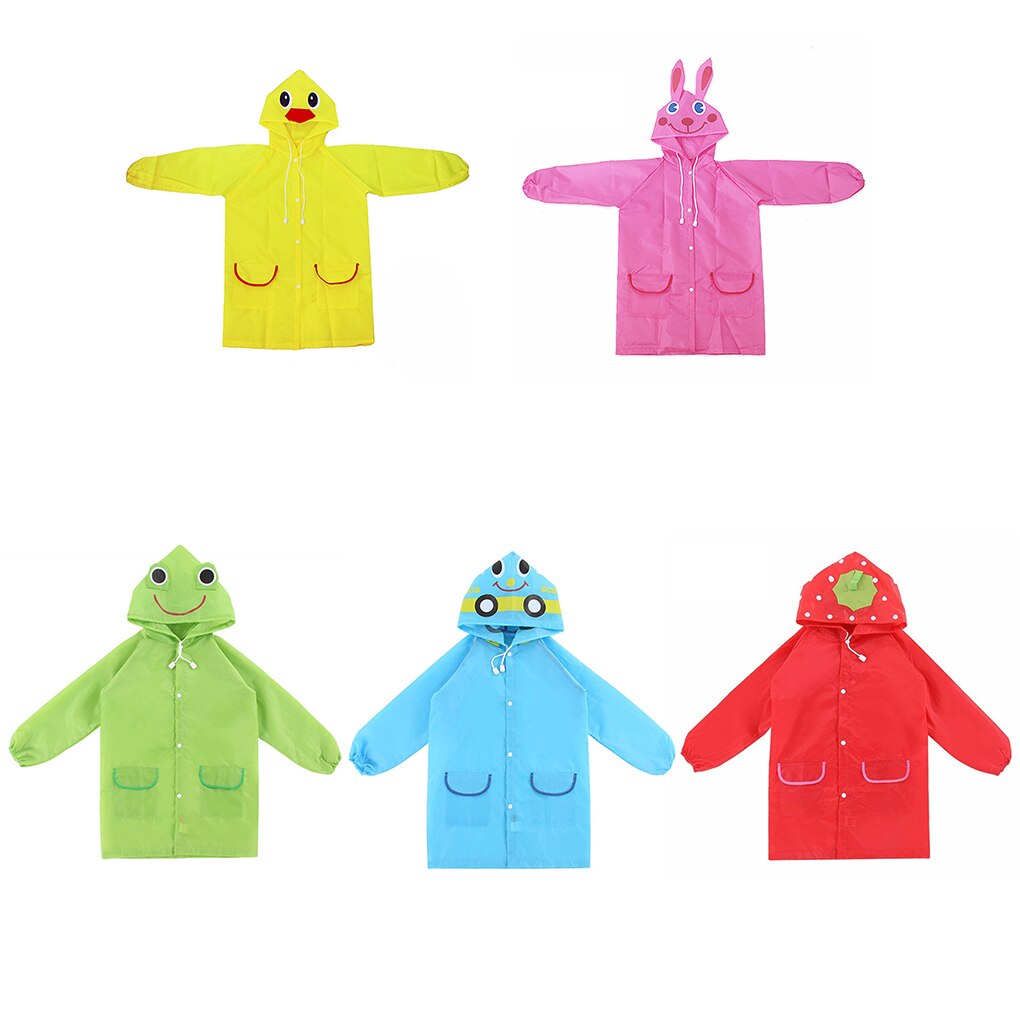 1Pc Kinderen Cartoon Regenjas Kinderen Dier Regenkleding Regenpak Kinderen Proof Animal Regenjas Student Poncho