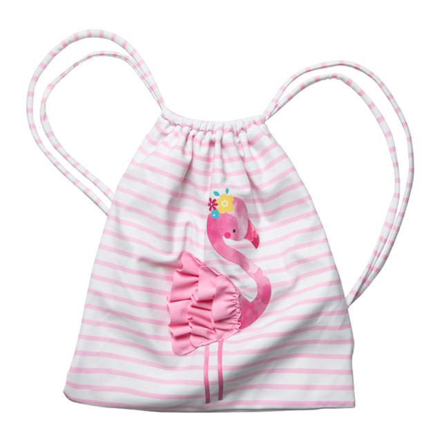 Julysand Zwemmen Tassen Flamingo Gedrukt Strepen Buggy Tas: Default Title