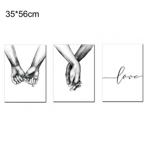 Sketchy Style 1 Set Beautiful Professionally Printed Frameless Picture Canvas Art Painting Unique for Living Room:  3556cm