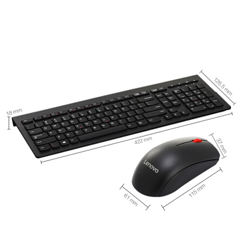 Originalt lenovo trådløst tastatur og mus sæt trådløst tastatur og mus sæt sæt  m120 pro computer notebook tastatur