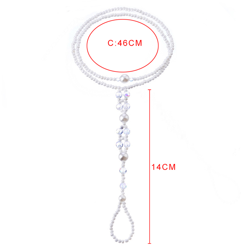 Tobillera de perlas de imitación para mujer, sandalia descalza, tobillera con cadena para el pie, Anillo para el dedo del pie, pulsera para el tobillo de playa, estilo único