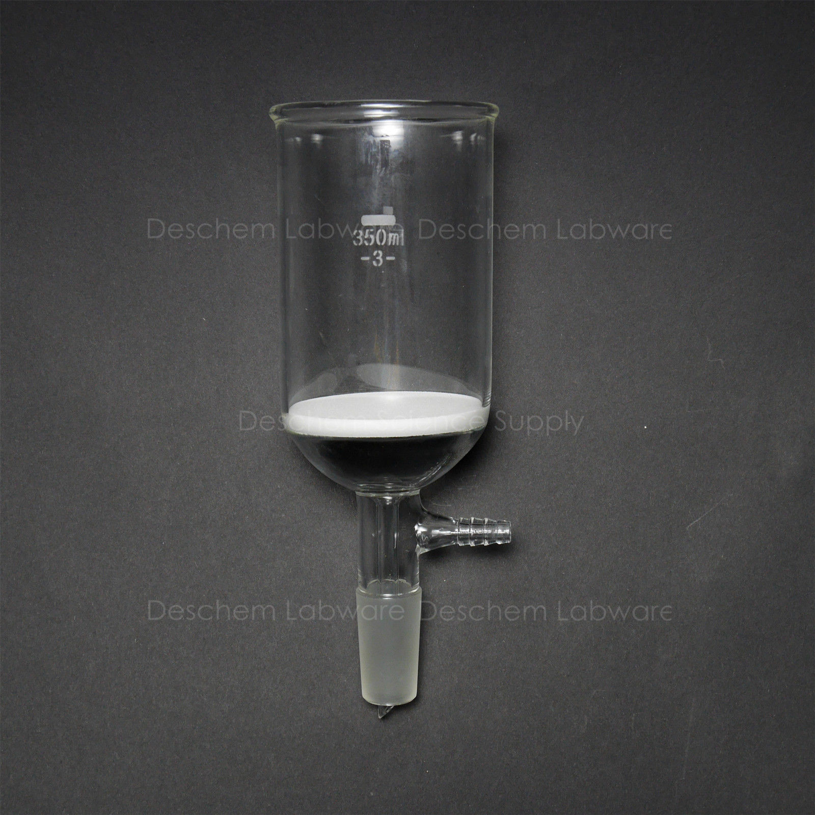 350ml,24/40,Glass Buchner Funnel,70mm Suction Filter,Vacuum Hose Adapter