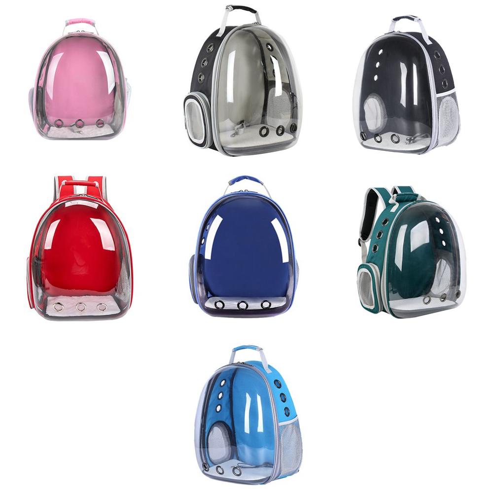 Full Transparent Space Pet Bag Cat Out Panoramic Three-Hole Breathable Portable Chest Shoulder Pet Bag