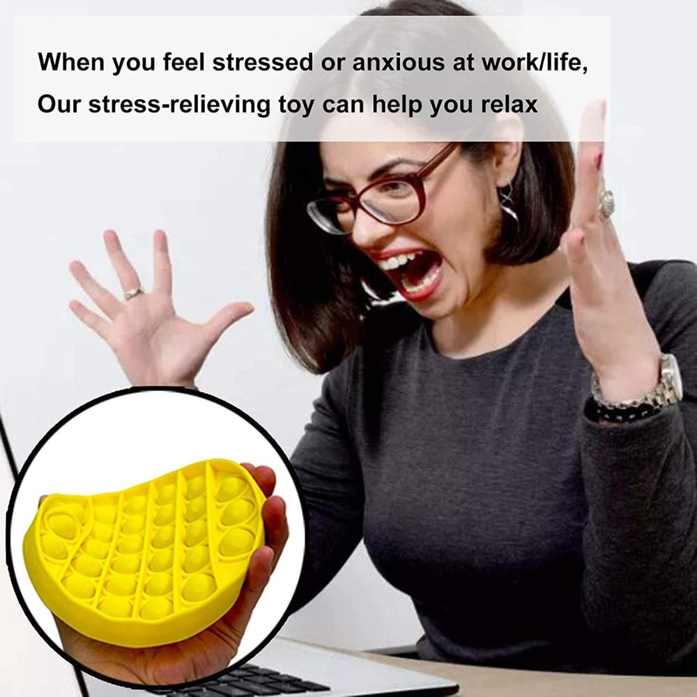 Silicone Push Pop Bubble Sensory Fidget Toy Autism Special Needs Silent Classroom Special Needs Stress Reliever Anti-stress