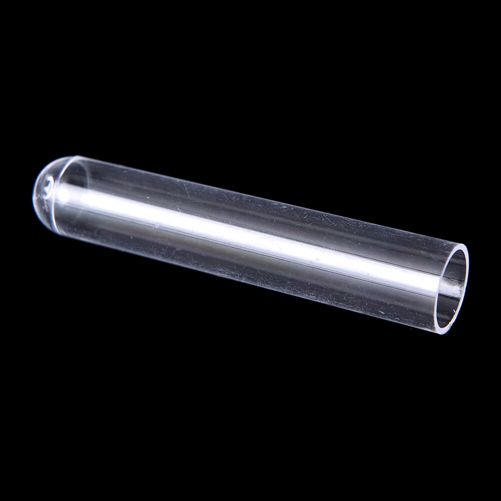 Clear Plastic Test Tubes Hard plastic test trial tube for Office School Chemistry Supplies 10pcs 12*60mm