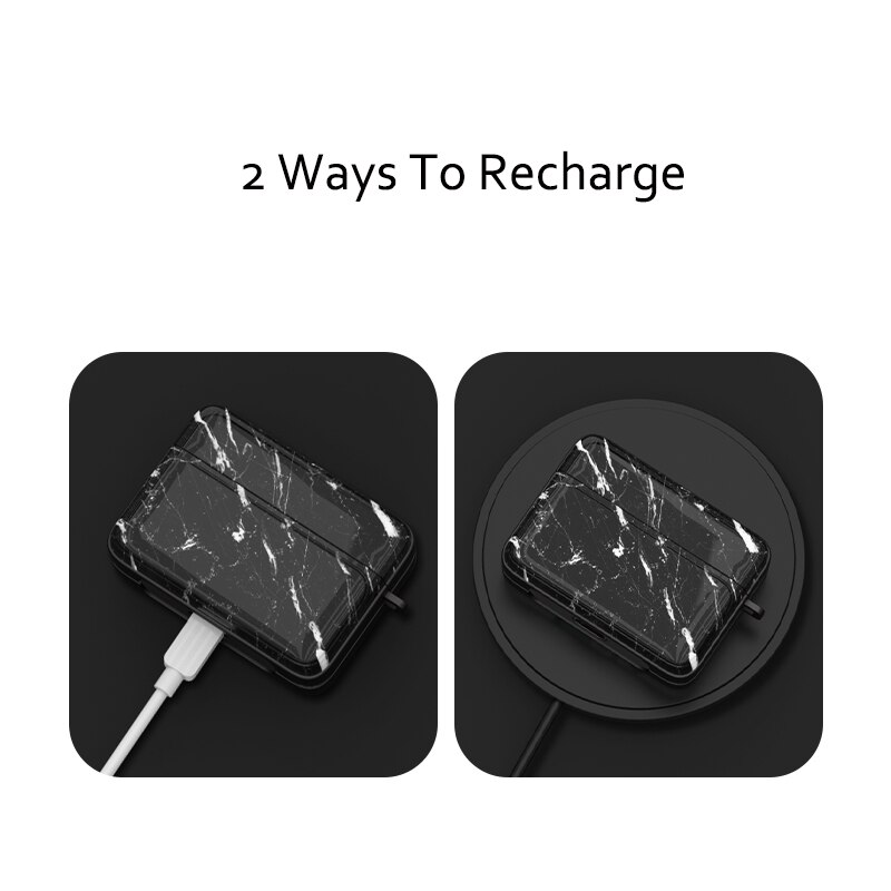 Marmeren patroon hoesjes voor originele apple airpods 1 2 oordopjes hoesje schattige hoes voor apple airpods 2 airpods 1 hoesje