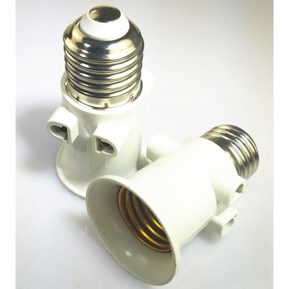 ABS E27 EU Led-lampe Adapter Weiß E27 Buchse Glühbirne EU Stecker Stecker Lampe Adapter Stecker Stecker Zubehör