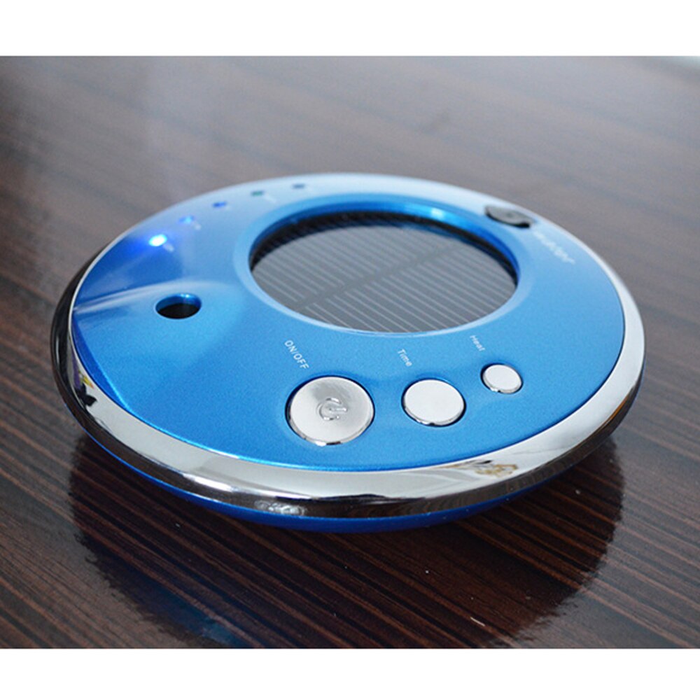 Solar Car Air Purifier Solar Anion Humidifier Air Cleaner Ionic Air Purifier Car Air Freshener Ionizer Oxygen Bar (Red)