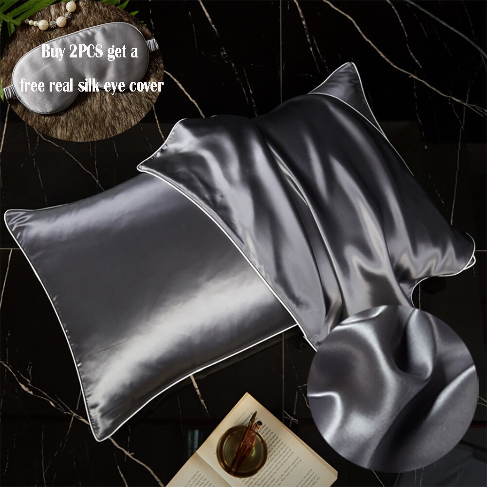 Echte zijden kussensloop voor haar en huid 19mm natuur moerbei zijden kussensloop superzachte body kussensloop één zijde zijden