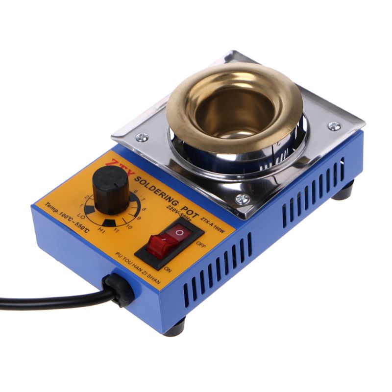 150W EU Plug Temperature Controlled Soldering Pot Melting Tin Pot Tin Cans Lead-Free AdjustableTemperature