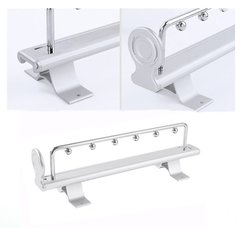 260mm-460mm aluminiumlegering infällbar hängare garderob topp klädstång garderob förvaring organisera möbler hårdvara
