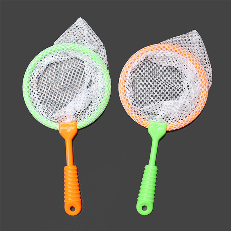 22cm plast fiskenet legetøj håndterer mini sommerfugl mesh net børn udendørs legetøj