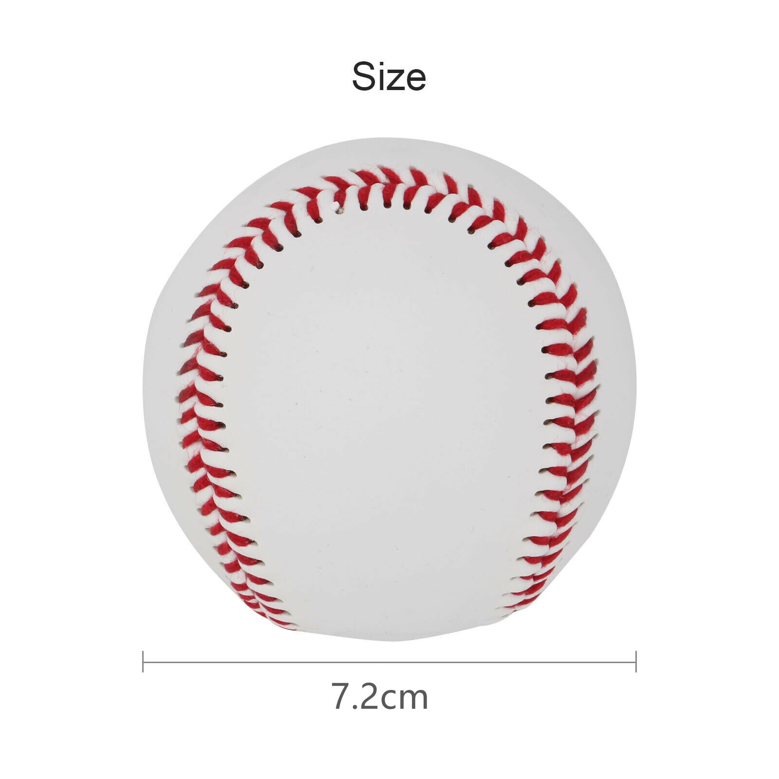 Handgemaakte Baseballs Rubber Innerlijke Zachte Baseball Kids Fitness Bal Training Oefening Baseball Men&#39;s Praktijk Team Game