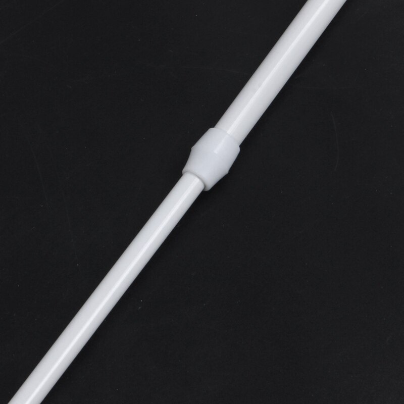3X Spring Loaded Extendable Telescopic Net Voile Tension Curtain Rail Pole Rod Rods White 70-120Cm
