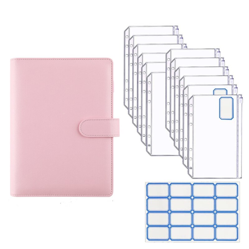 Kartenbinder Mit 9 Taschen – Sammelkarten Ordner In Rosa, 12 Blatt, Für Trading Cards