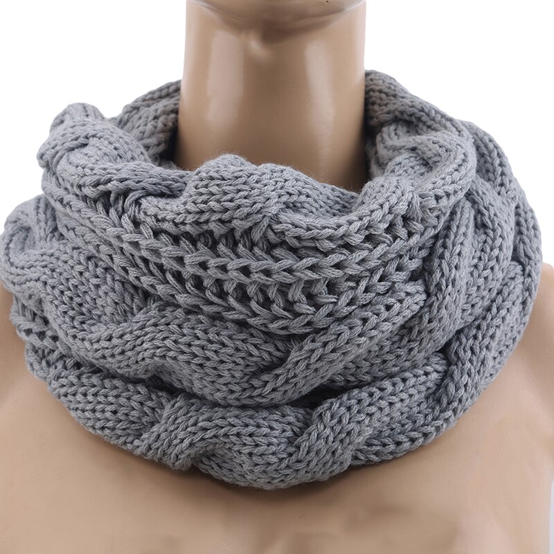 Knitted Snood Scarf Warm Winter Women Scarf Cashmere Snud For Women Scarf Infinity Scarves Neck Circle Ring Scarf