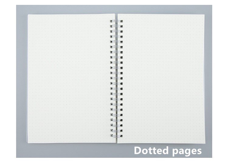 Journal A6 Notebook PP Grid Dotted Dot Blank Drawing Planner Agenda Book Time Management School Supplies Stationery: C