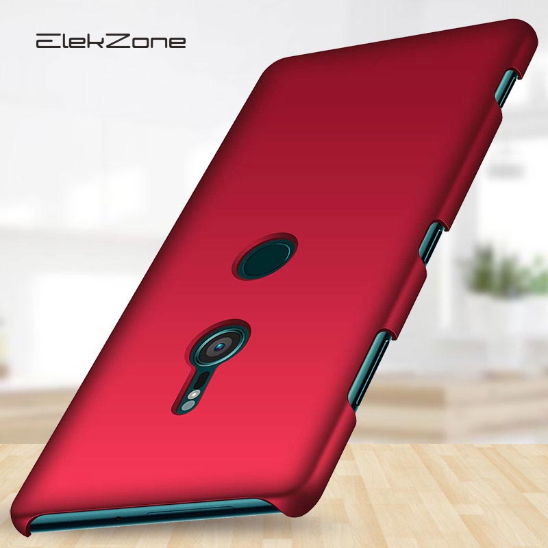 Funda trasera para Sony Xperia XZ3 XZ2 XZ1 XZ4 XZ Premium Hard PC Matte Skin Protective Bag para Sony Xperia XZ1 XZ2 Compact: ABS / Rojo