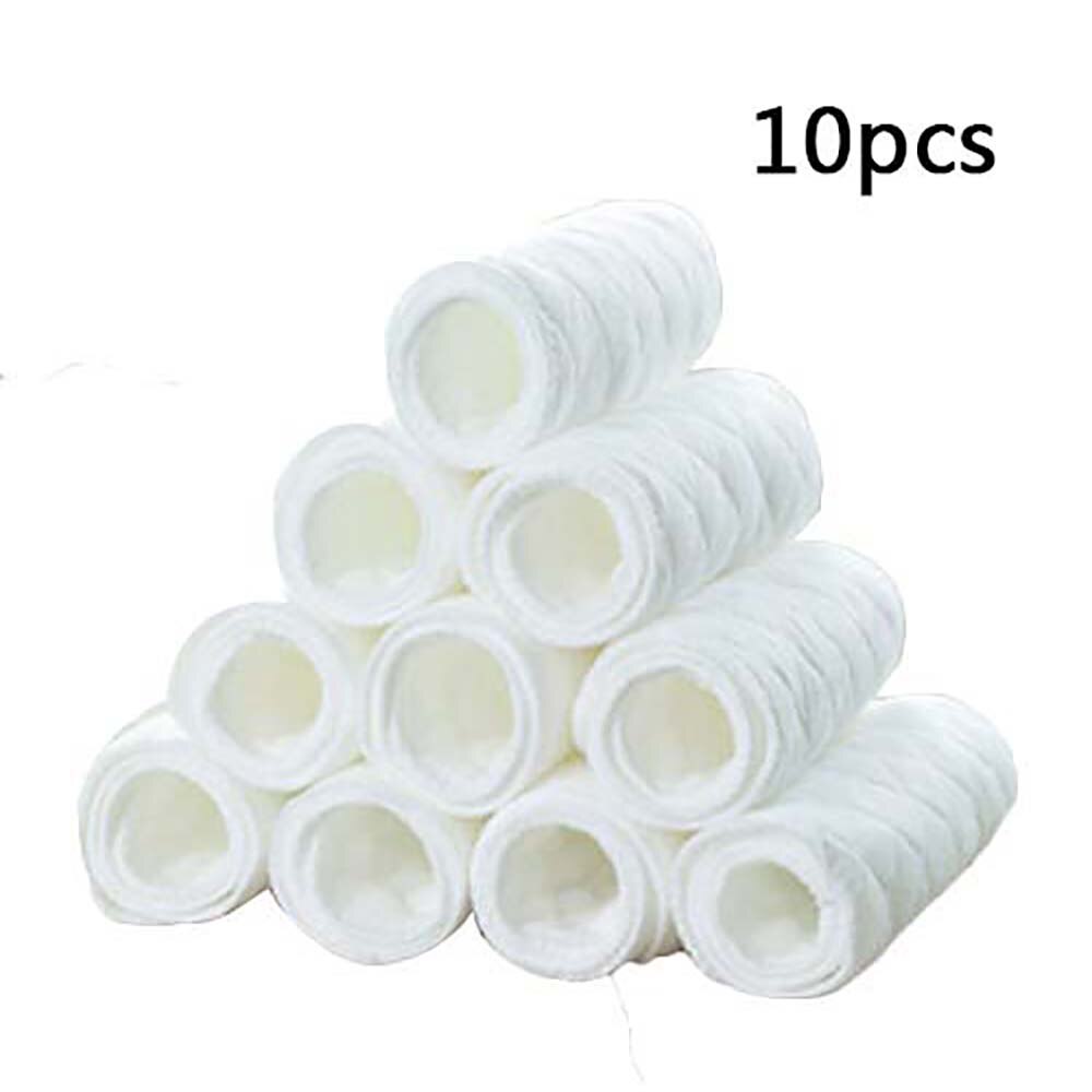 10pcs Reusable baby Diapers Cloth Diaper Inserts 1 piece 3 Layer Insert 100% Cotton Washable babies care Products