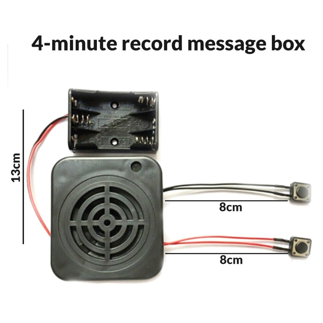 3W Voice Recording Module 4mins Message Module Box With 2 Buttons Control For DIY Making Tool