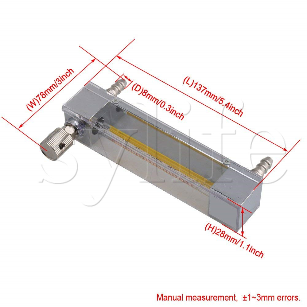 LZB-3 60-600ml/min Oxygen Flowrate Measurement Tools Flow Meter for Industry Hospital