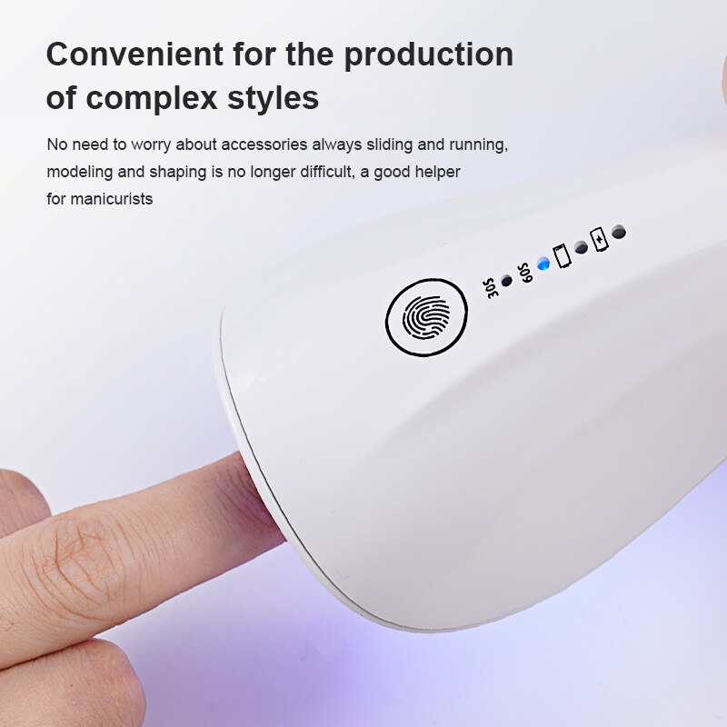 110W PRO lampes LED UV sèche-ongles pour Gel vernis lampe Salon sèche-ongles durcissement manucure Machine ongles beauté ongle outil: Mini UV Nail Lamp