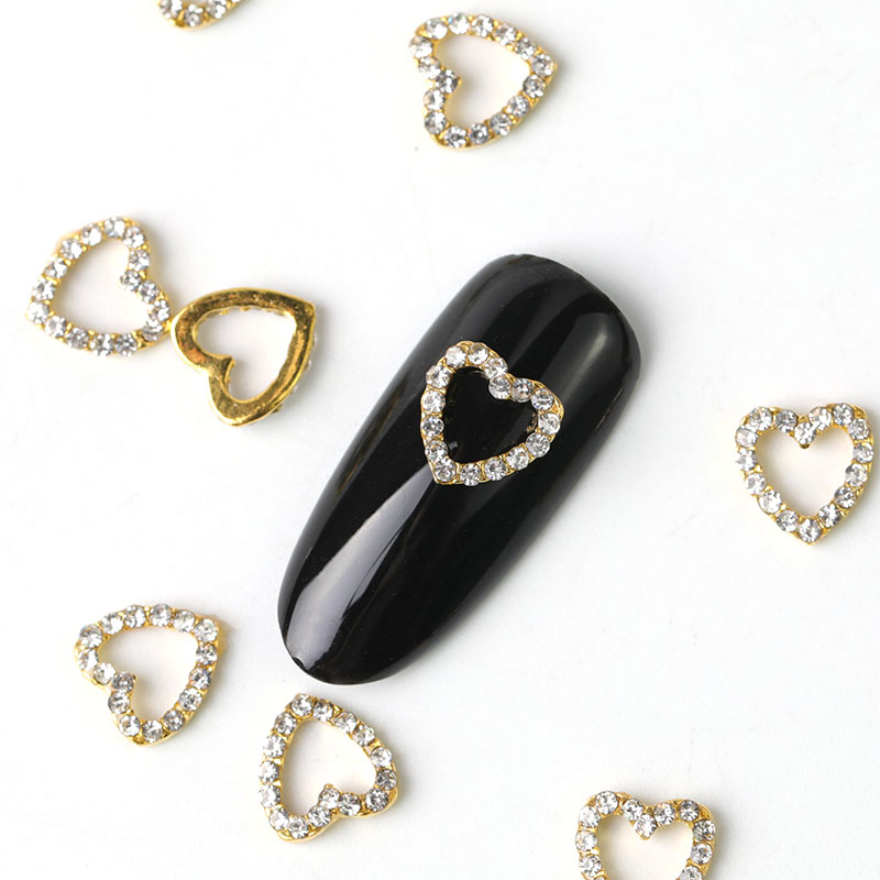 10 stuks crystal rhinestone nail art stones lichtmetalen 3d decoraties vonk nagels charmes strass steentjes voor sieraden accessorie