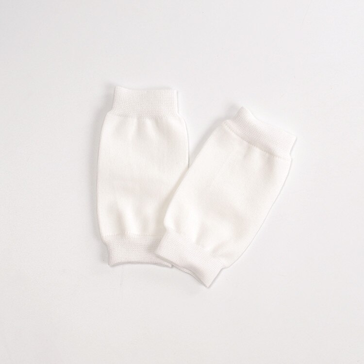 16cm nyfødte knæpuder til gennemsøgning af babypiger drenge forårssokker til småbørn knæhøje sokker slikfarve 6 farver: Hvid