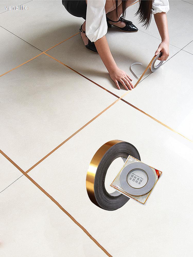 Vanzlife-pegatinas decorativas impermeables y con costuras de moho para dormitorio, decoración de boda, pegatinas de pared para suelo de habitación, autoadhesivas