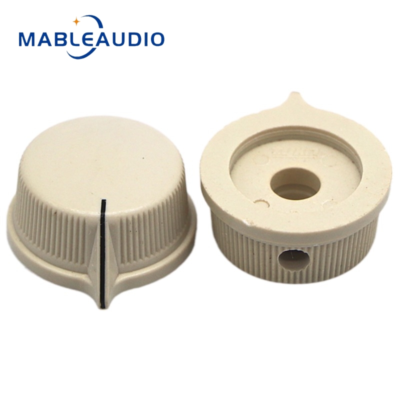 Amplificador de sonido de guitarra, potenciómetro de altavoz, interruptor de guitarra, perilla de baquelita Circular de 25,5x12,5mm: Plata