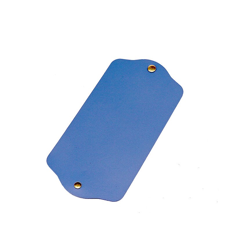 Mask Anti-pollution Temporary Storage Bag Portable Leather Storage Box Disposable Face Shield Save Container Masks Organizer: A Blue