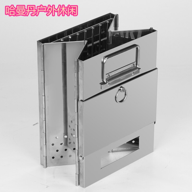 Mini Barbecue griglia Per Il Campeggio Esterno Coreano di Stile Del Giappone di Legno Quadrato Stufa di Alta Qualità In acciaio inox Forno con Borsa per il trasporto