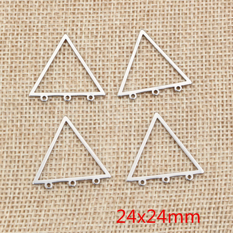 10pcs/lot 316 Stainless Steel Charms Geometry Metal Stamping Blanks DIY Porous Connector Pendant Necklace Earring Accessories: PURPLE
