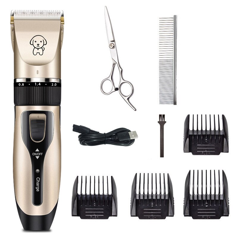 Usb Oplaadbare Batterijen Tondeuse Hond Haar Snijmachine Gesneden Door Cutter Trimmer Grooming Razor Voor Dieren Honden Katten: 5