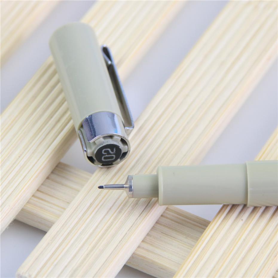 1 pc bærbar tegning ultra finne linjepenn Gud kjemisk resistent pennemaling: 02