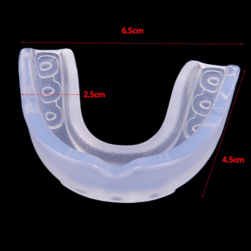 Anti Bruxism Mouth Guard Oral Teeth Grinding Sleep Apnea Guard Double Layer Mouthpiece Stop Snoring Device Foldable Apnea Aid: Single side