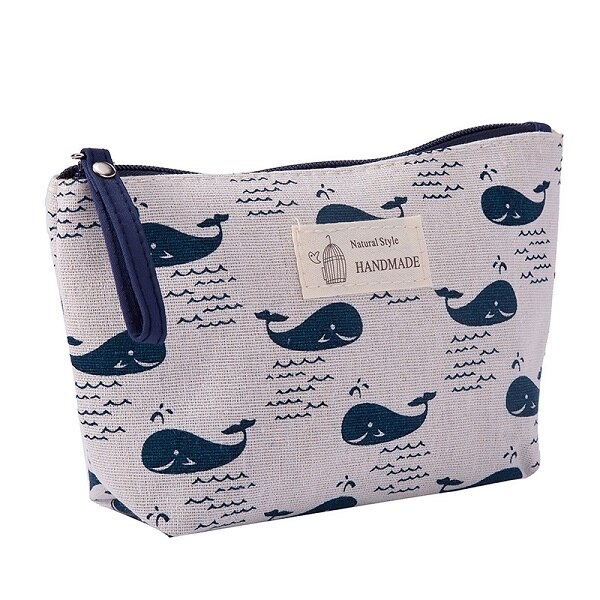 Neceser cosmetic organizer bag Pure makeup bag prints Cosmetic Bag Women Brand make up bag: yu