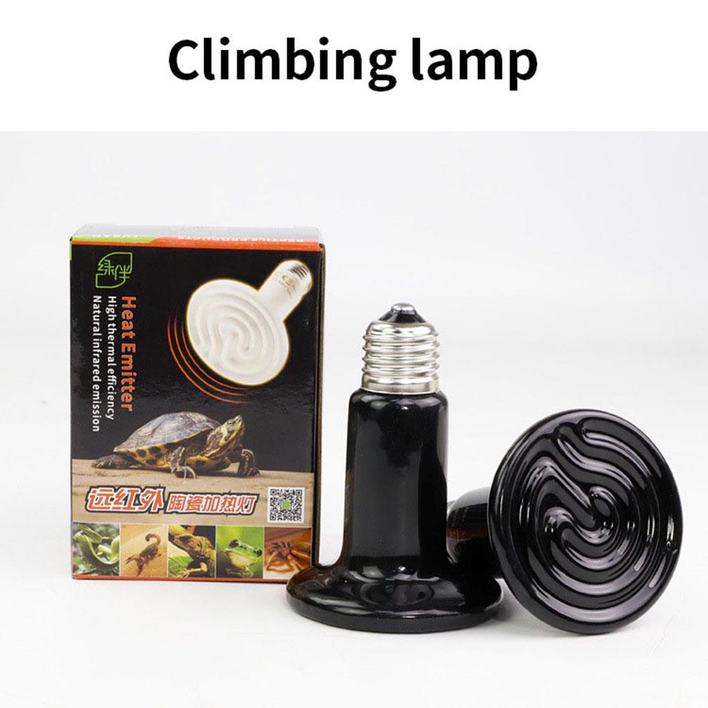 Pet Heating Light Bulb Infrared Black Ceramic Emitter Heat Lamp Bulb For Reptile Animals Heater Brooder Ceramic Heate Bulb