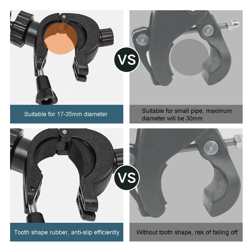 PULUZ kierownica uchwyt adaptera zacisk telefonu uchwyt na uchwyt statywu uchwyt telefonu