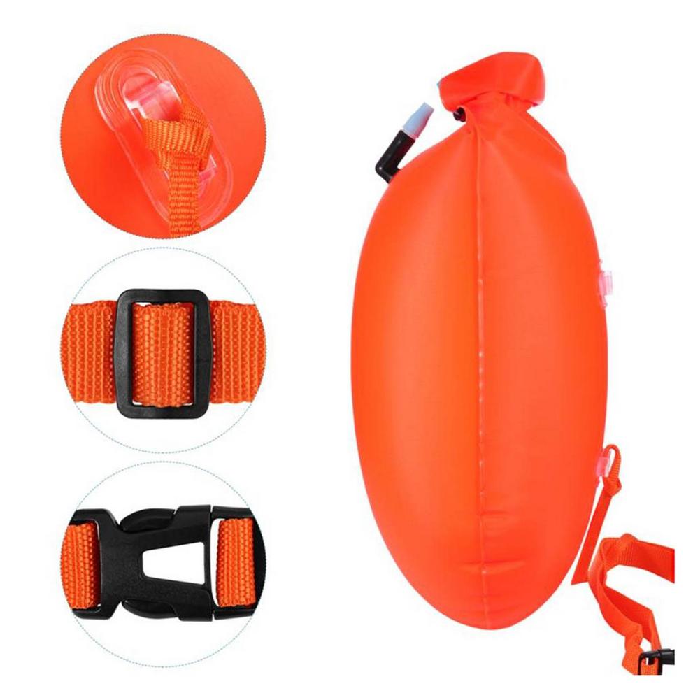 Swim Buoy Tow Dry Bag Swim Safety Float for Open W... – Vicedeal