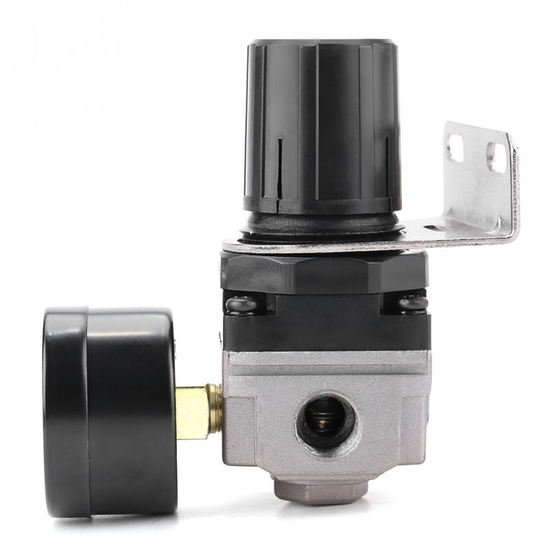 Pneumatisk regulator justerbar lufttrykk kompressor kontroll ventilmåler  g1/4 tilkobling god
