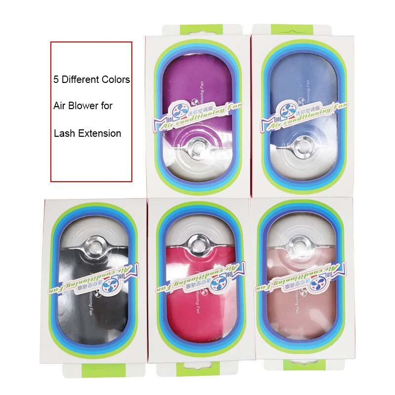 5 Kleuren Make-Up Tool Usb Mini Airconditioning Ventilator Voor Graft Wimper Extension Gewijd Droger Blower Lijm Blower