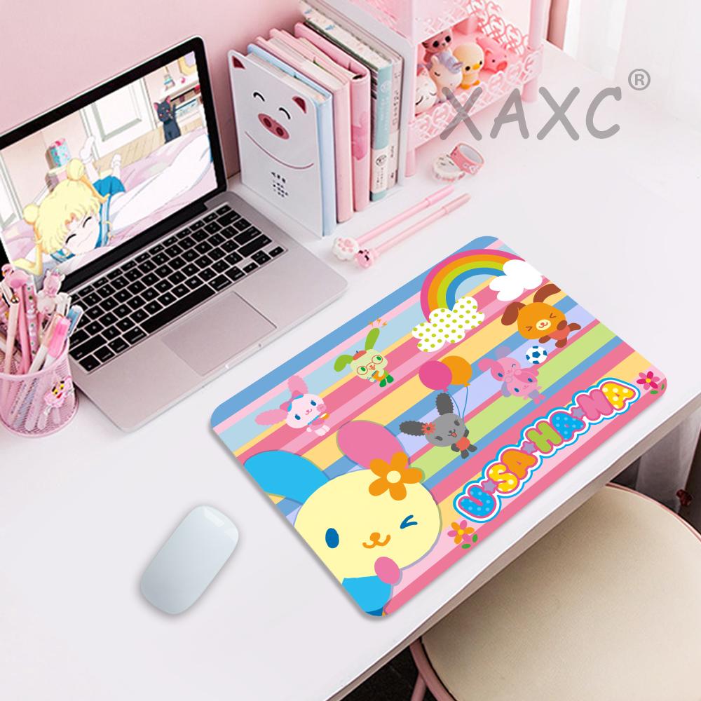 Liten skrivbordsmatta usahana söt musmatta anime spelmattor musmatta företag gamer girl gaming laptop datortillbehör potdemiel: 30 x 24 cm / Vit