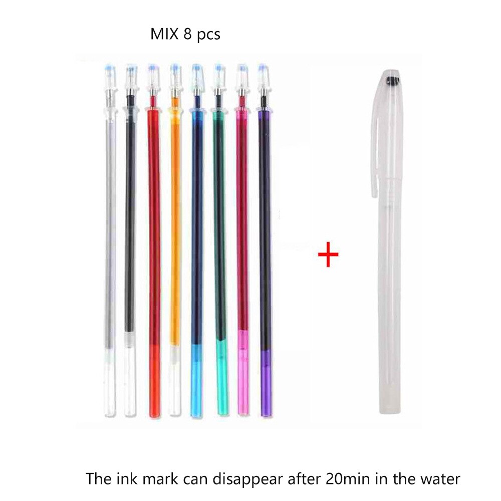 1Set Fabric Markers Pencils Fade Out for Drawing Lines Disappearing Marker Pens PP Multi Purpose DIY Craft Sewing Accessories: Mix Water vanish
