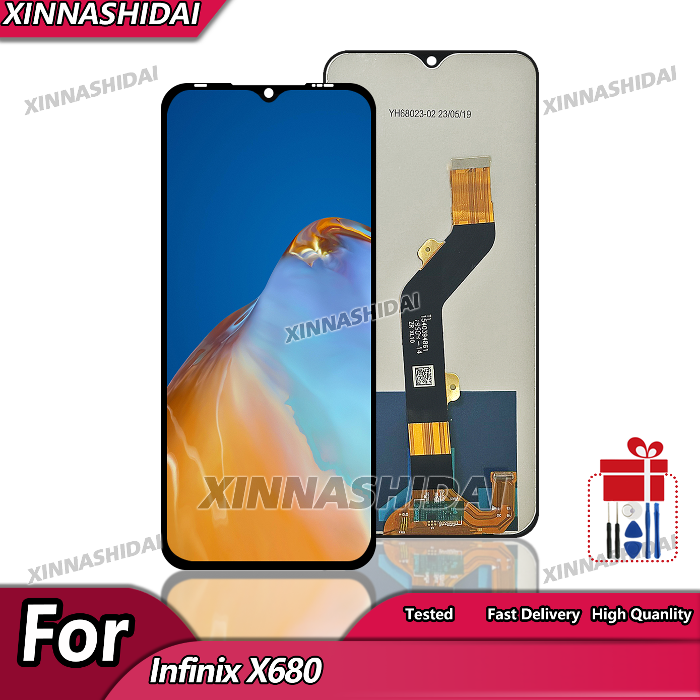 Pantalla LCD For infinix 9 Play X680 X680B LCD Display Screen Touch Digitizer Assembly For Infinix X680 Display