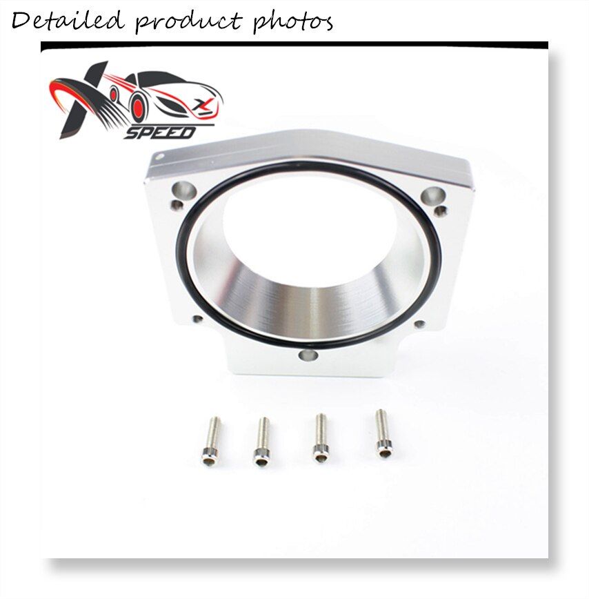 For LS 102mm Throttle Body Spacer V8 Aluminum Adapter Intake Manifold XXTBGM102SP: Silver
