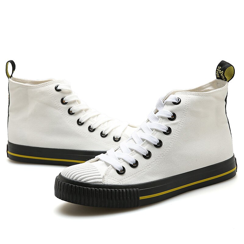 Våren herresko koreanske vill studenter canvas pustende trend tide sneaker høye lette sko generasjon