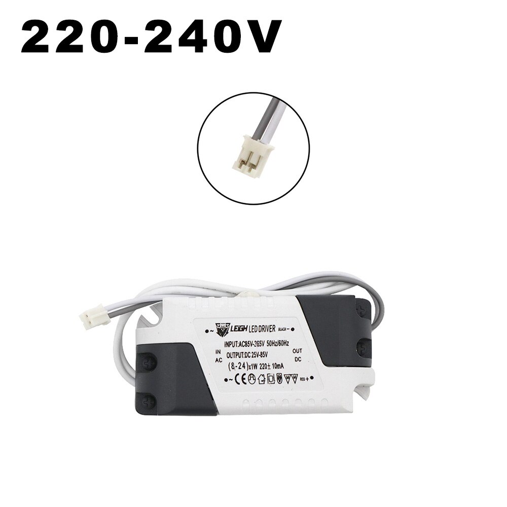 AC220-240V Input 8-24W LED Constant Current Driver DC 25-80V 220mA Output Circular LED Driver For LED Ring Panel Ceiling Lamps: Blue