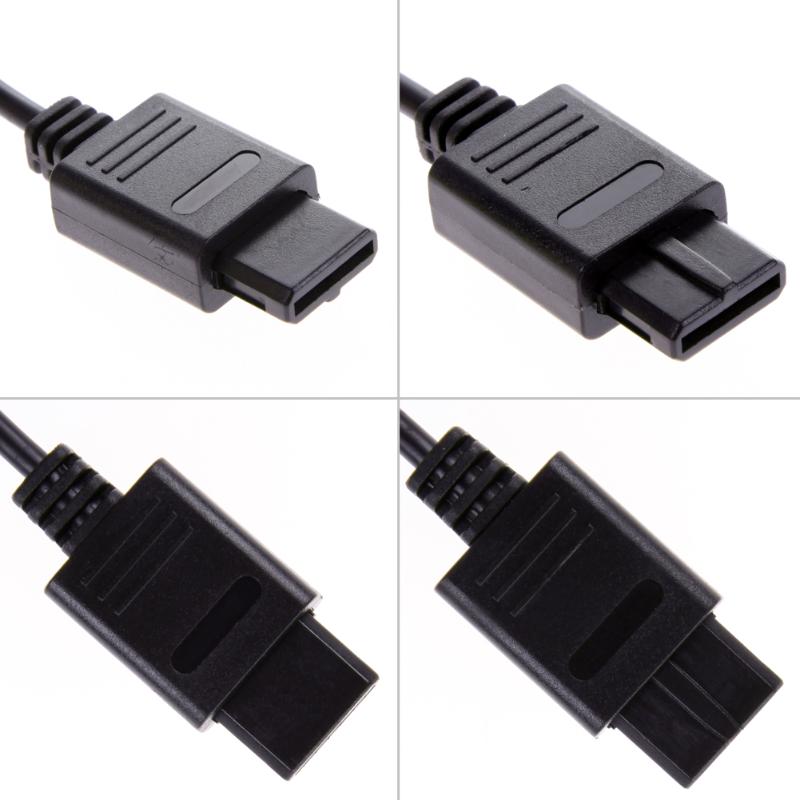 1.8m a/v tv video scart rgb kabel gaming 21 pin euro scart stik ledning til nintendo snes gamecube og  n64 konsol